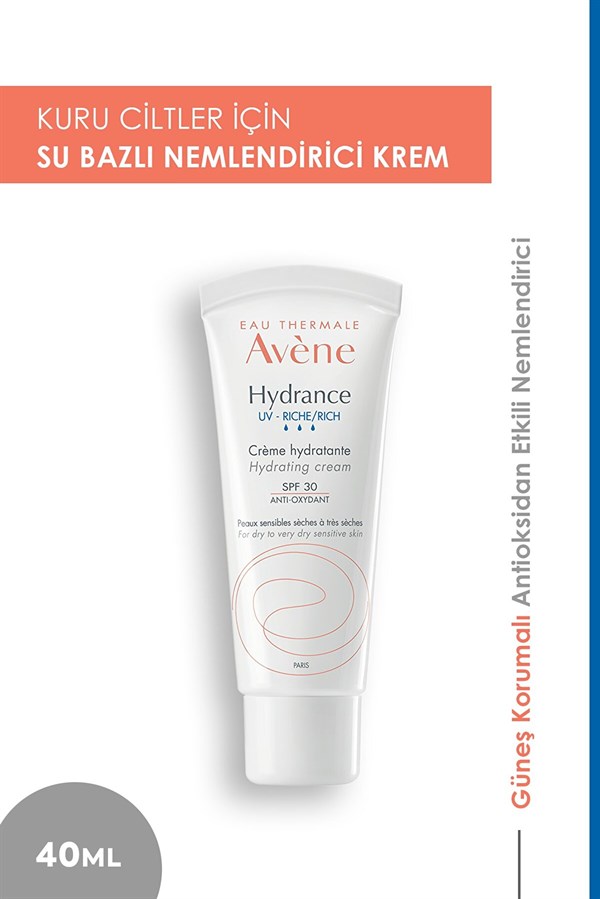 AVEN UV- Riche / Rich Creme Hydratante Hydrating Cream 30 SPF 40 Ml