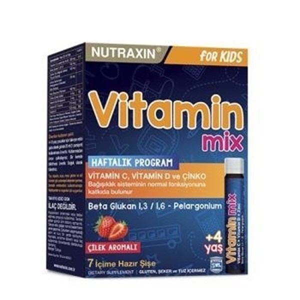 NUTRAXIN Vitamin Mix For Kids 7 İçime Hazır Şişe 