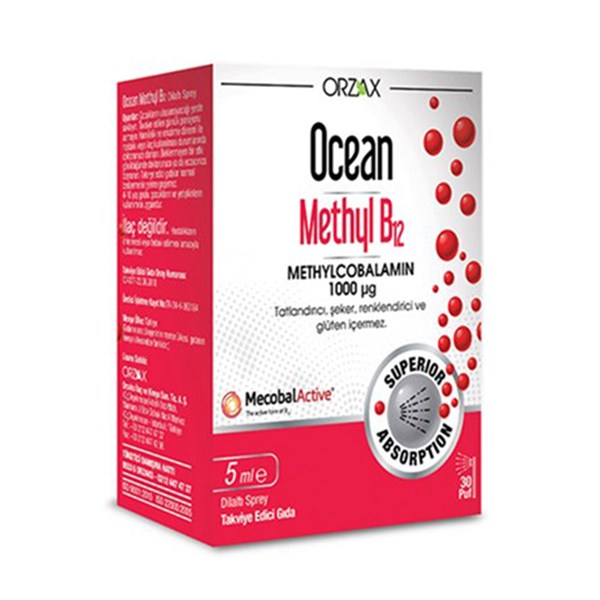 OCEAN Methyl B12 Dilaltı Sprey 5 Ml