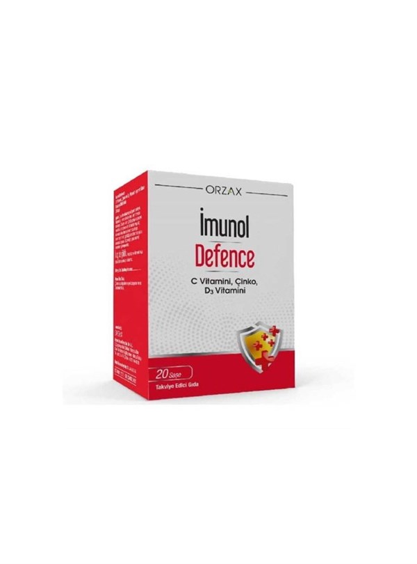 ORZAX İmunol Defence C Vitamini Çinko 20 Şase 