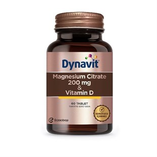 Dynavit Magnesium Citrate 200mg Vitamin D 60 Tablet