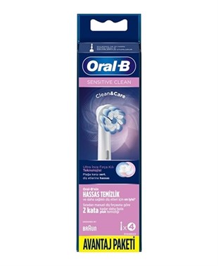 ORAL B Şarjlı Diş Fırçası Yedek Başlık 4'lü Sensitive Clean