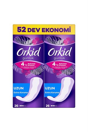 ORKID Extra Koruma Uzun Günlük Ped 52 Adet
