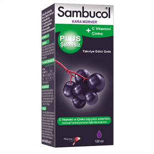 SAMBUCOL Plus Şekersiz Şurup 120ml