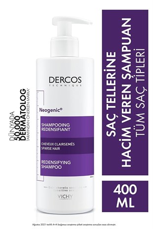 VICHY Neogenic Yoğunlaştırıcı Bakıma Yardımcı Şampuan 400 ml 