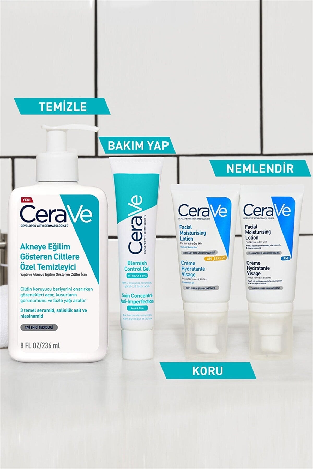 CERAVE Yağlı ve Düzensiz Ciltler için Yıkama Jeli 236 ml