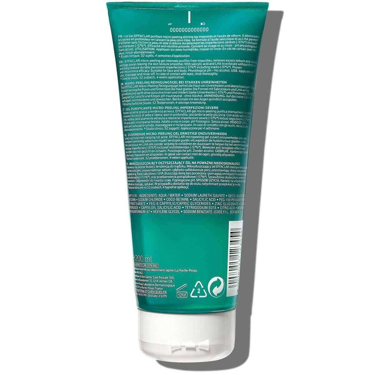 LA ROCHE-POSAY Effaclar Mikro Peeling Jel 200 ml 