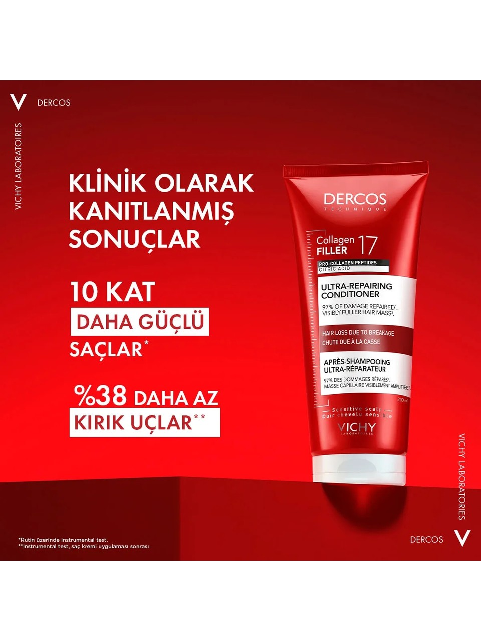 Vichy Dercos Collagen 17 Filler Saç Bakım Kremi 200 ml