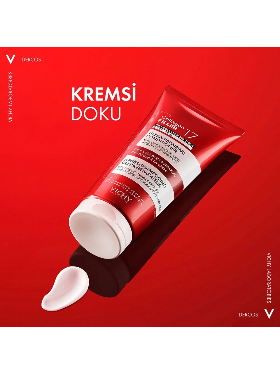 Vichy Dercos Collagen 17 Filler Saç Bakım Kremi 200 ml