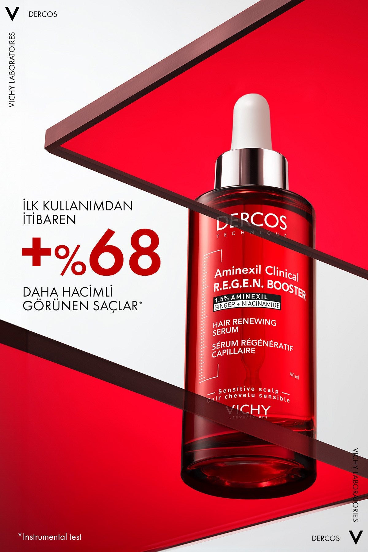 Vichy Dercos Aminexil R.E.G.E.N Booster Saç Dökülmesine Karşı Serum 90 ml