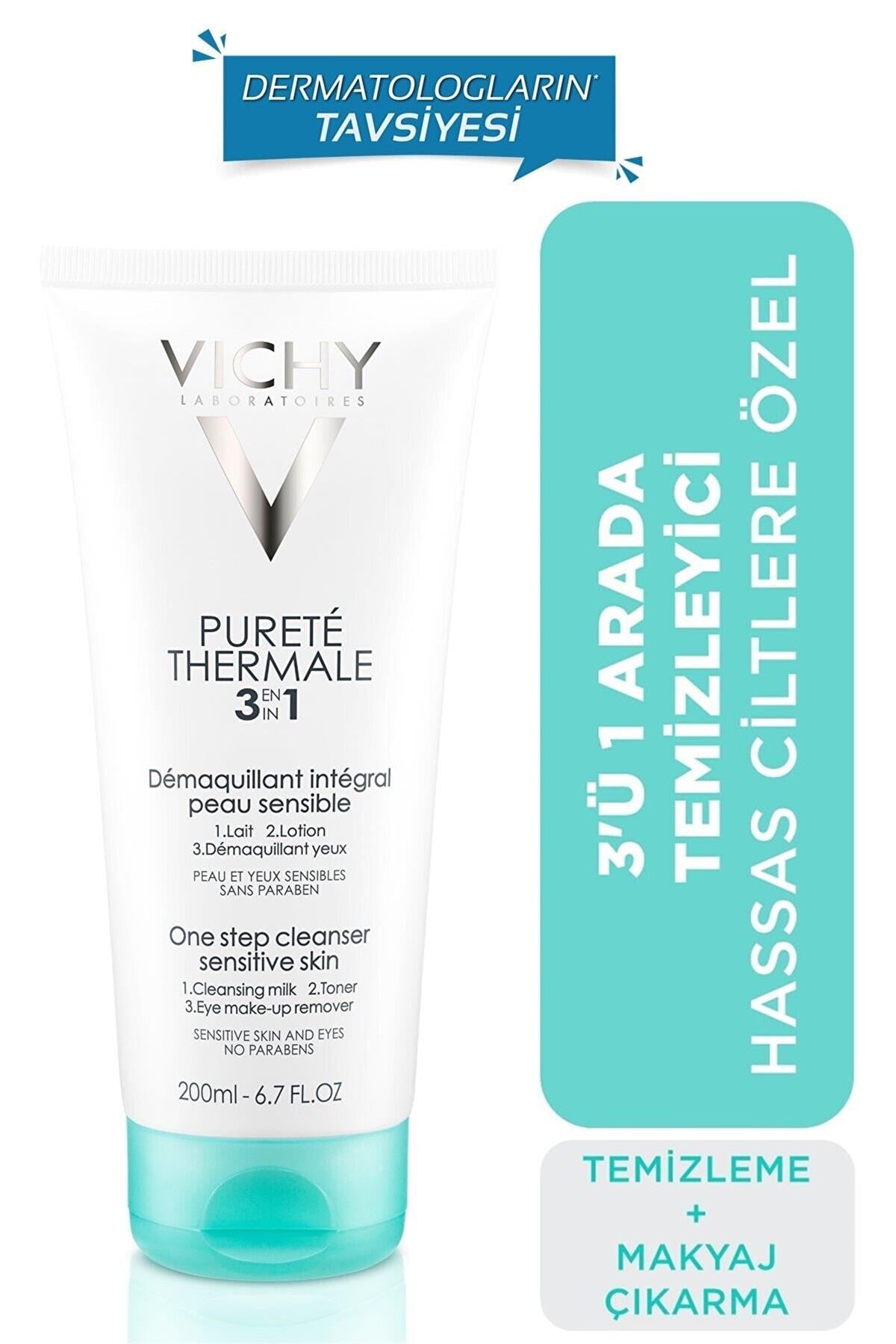 VICHY Purete Thermale 3'ü 1 Arada Temzileyici 200 ml