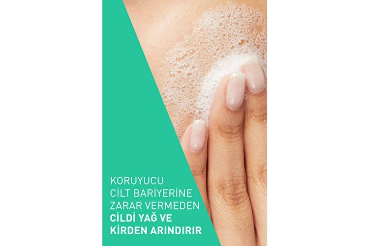 CERAVE Köpüren Yüz Temizleyici Jel Cilt Yağını ve Kirini Arındırır 473 ml Tüm Cilt Tipleri