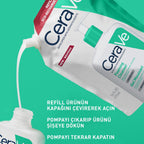 CERAVE Köpüren Yüz Temizleyici Jel Cilt Yağını ve Kirini Arındırır 473 ml Tüm Cilt Tipleri