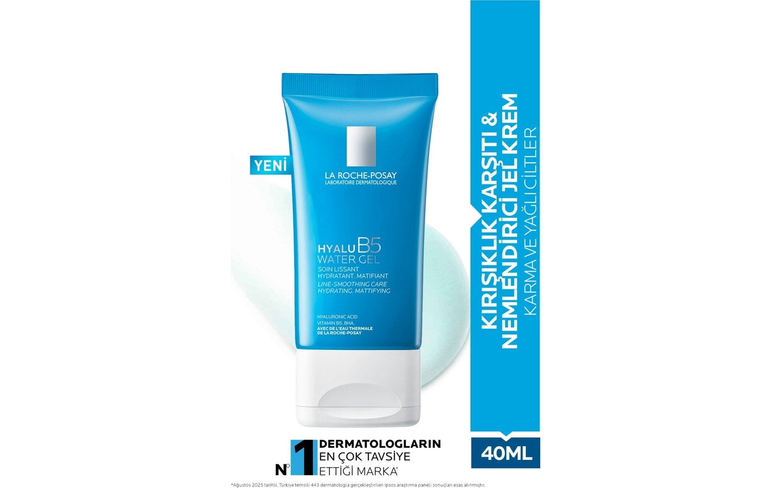 La Roche Posay Hyalu B5 Nemlendiren ve Matlaştıran Jel Krem 40 ml