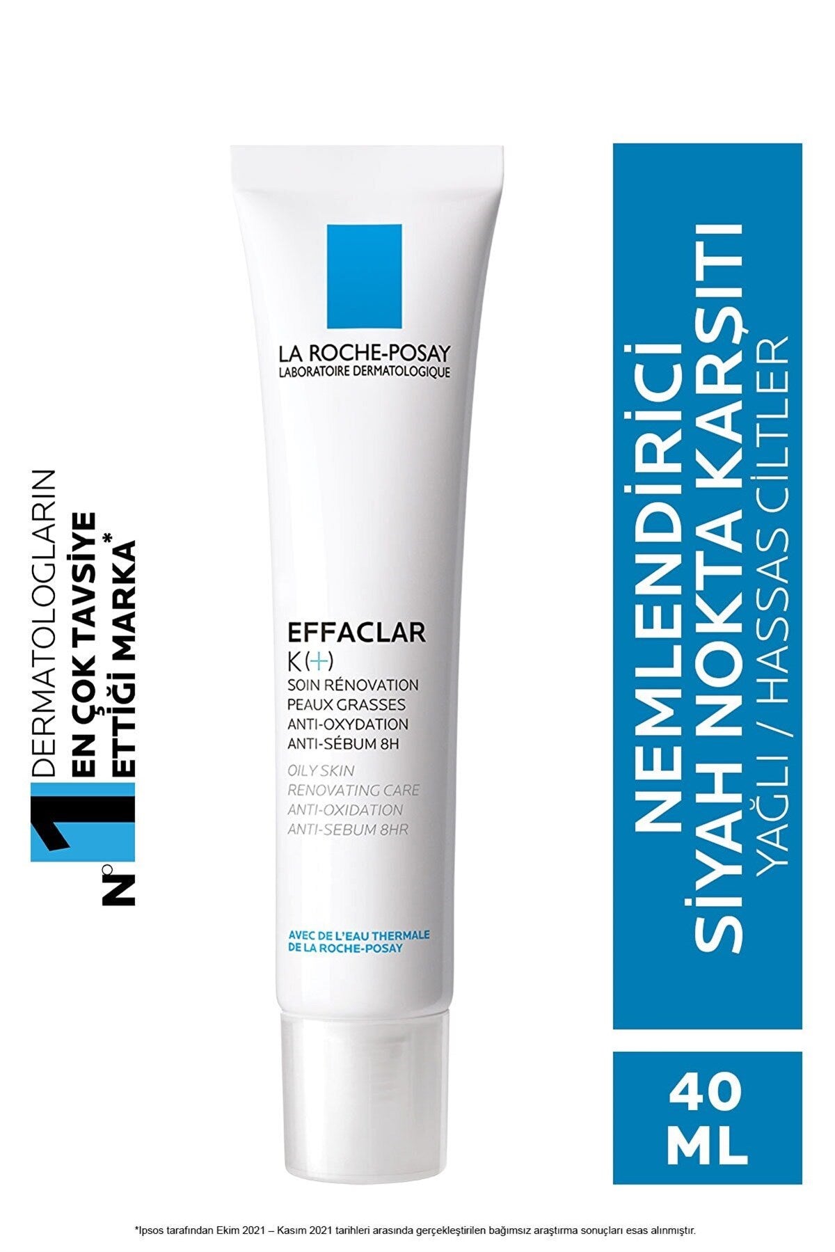 LA ROCHE-POSAY Effaclar K+ Bakım Kremi Siyah Nokta Karşıtı 40 ml 