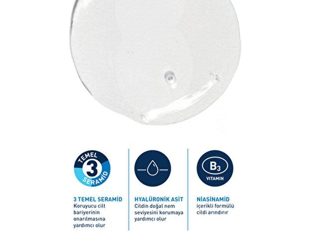 CERAVE Köpüren Yüz Temizleyici Jel Cilt Yağını ve Kirini Arındırır 473 ml Tüm Cilt Tipleri