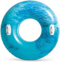 INTEX Tutmaçlı Dalga Desenli Simit 114 cm Mavi