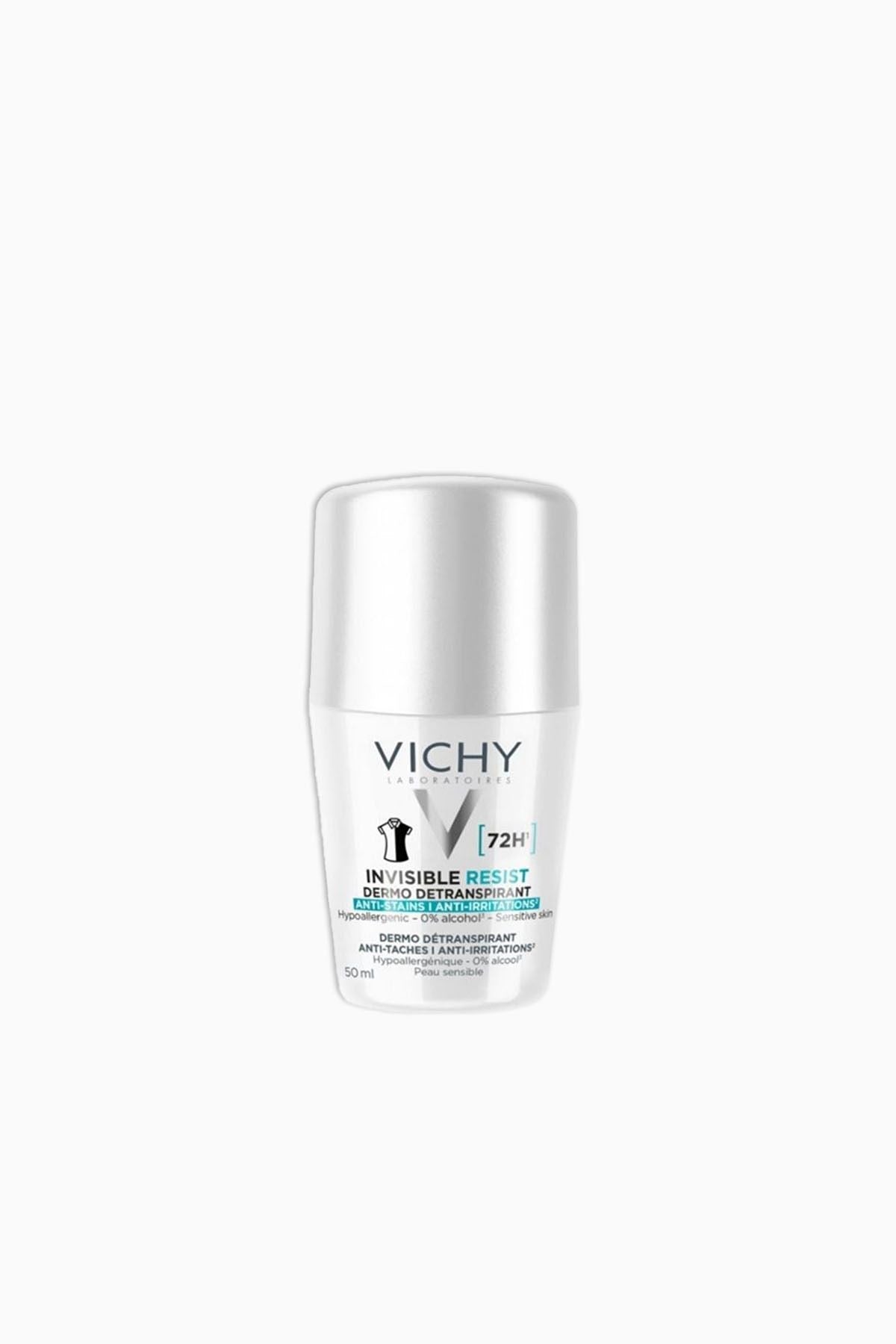 VICHY Rollon Invisible Resist 72 Saat Etkili Beyaz iz ve Tahriş Karşıtı 50 ml