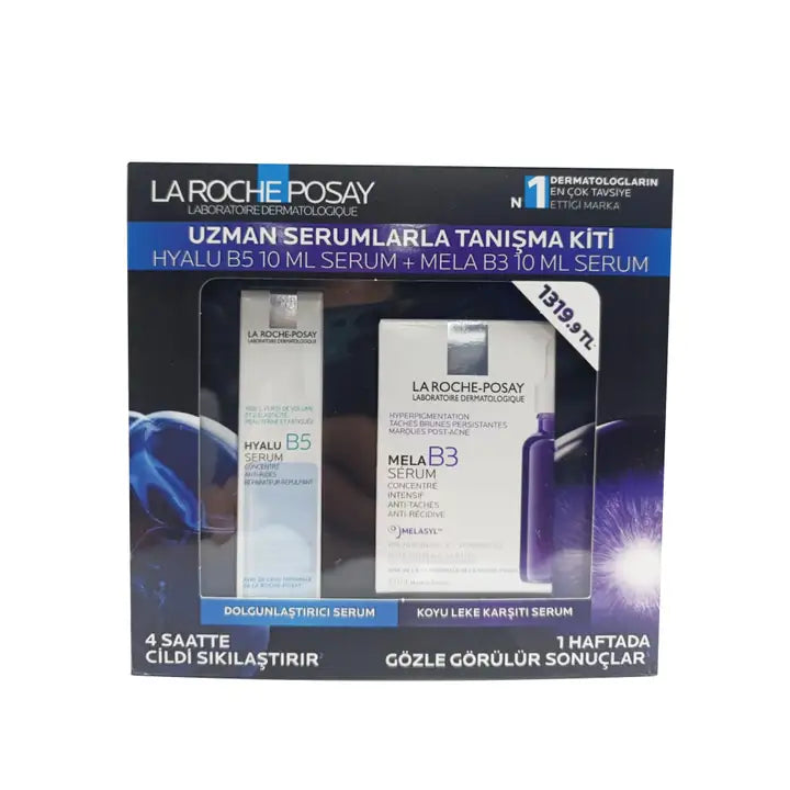 La Roche Posay Uzman Serumlarla Tanışma Kiti (Hyalu B5 10 ml + Mela B3 10 ml)
