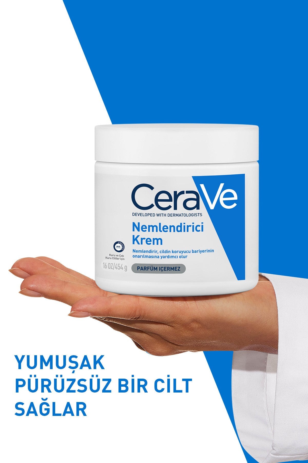 Cerave Kuru Ciltler için Seramid & Hyalüronik Asit İçeren Nemlendirici Krem 454 gr