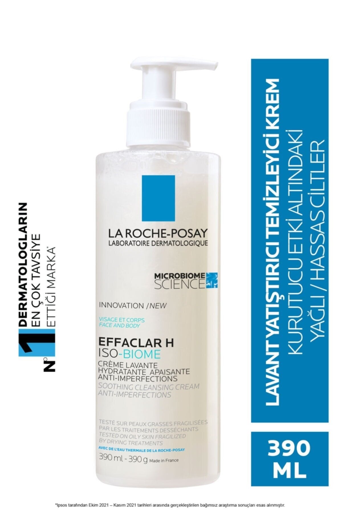 LA ROCHE-POSAY Effaclar H Iso Biome Lavante 390 ml