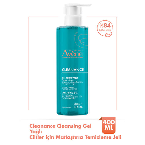 Avene Cleanance Yüz ve Vücut Temizleme Jeli 400 ml