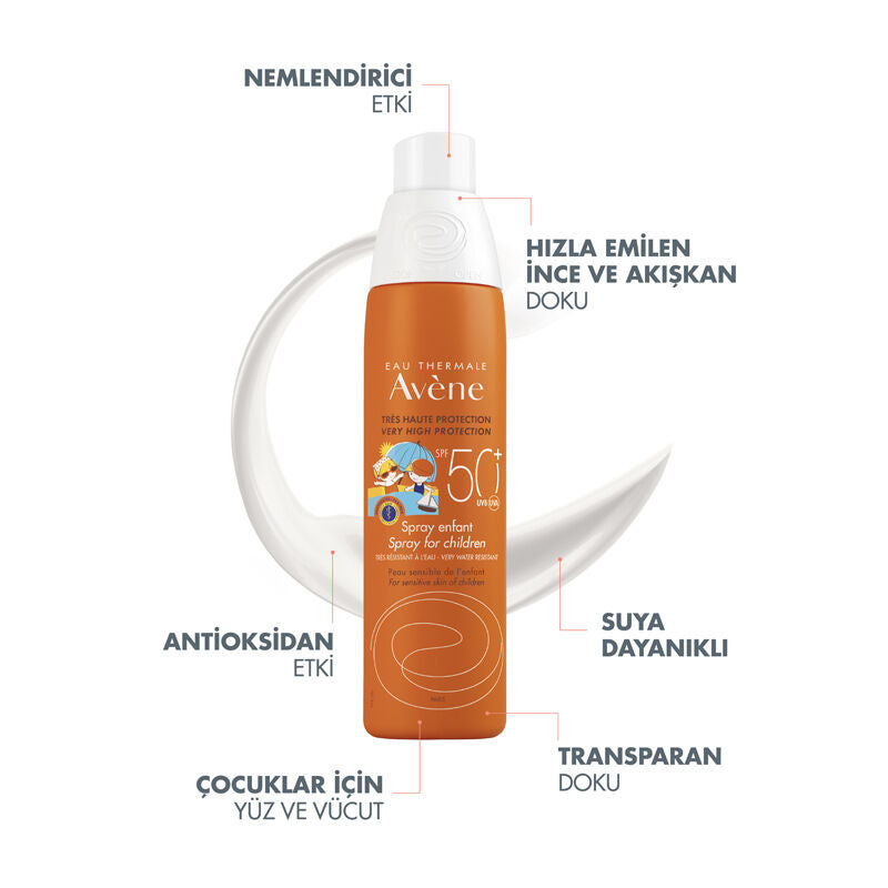 AVENE Spray Enfat For Children SPF50 200 Ml