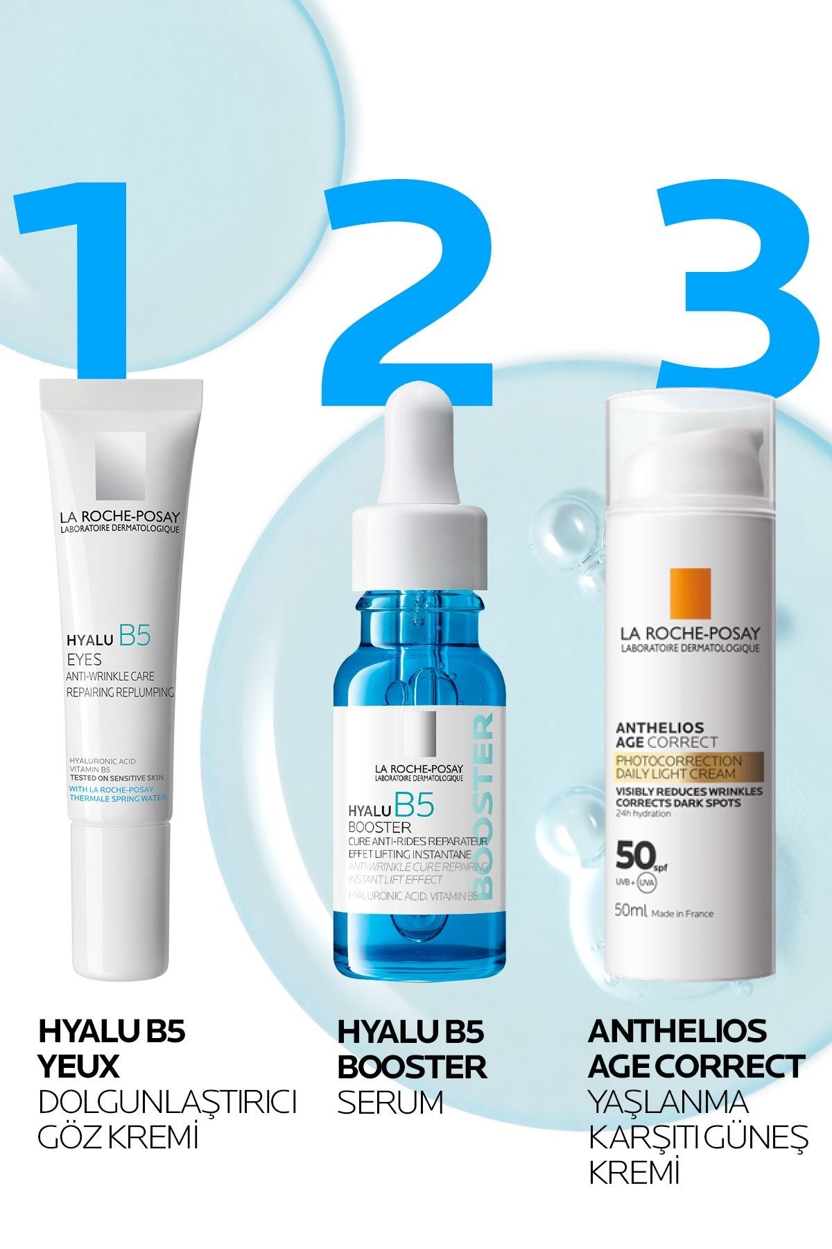 LA ROCHE POSAY Hyalu B5 Booster Yaşlanma Karşıtı Bakım Serumu 15 ml