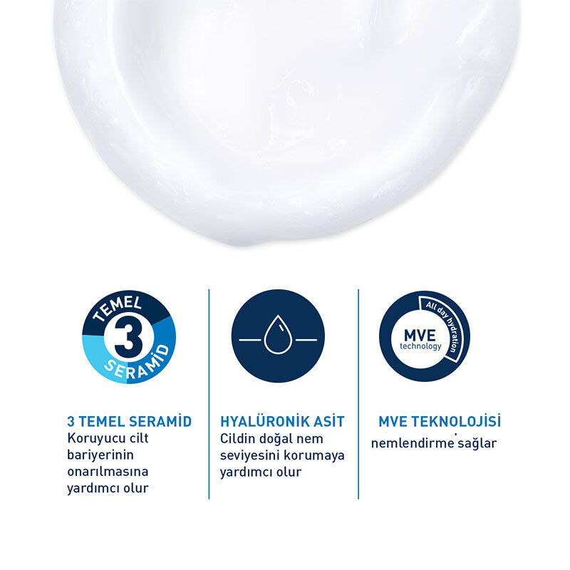 CeraVe Nemlendiren Temizleyici 473 ml - Normal ve Kuru Ciltler (Refill)