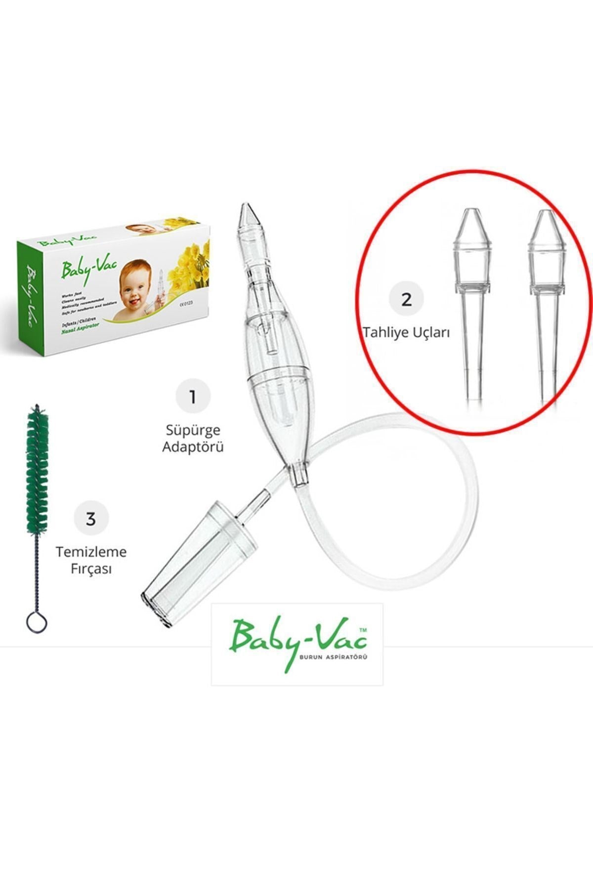 BABY-VAC Burun Aspiratörü Yedek Uç (2 Adet)