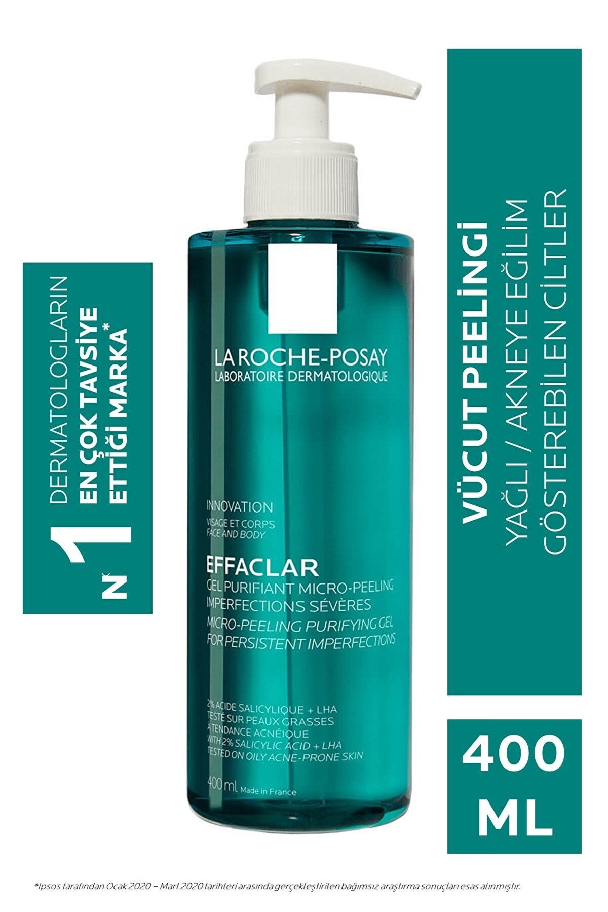 LA ROCHE-POSAY Effaclar Mikro Peeling Jel 400 ml