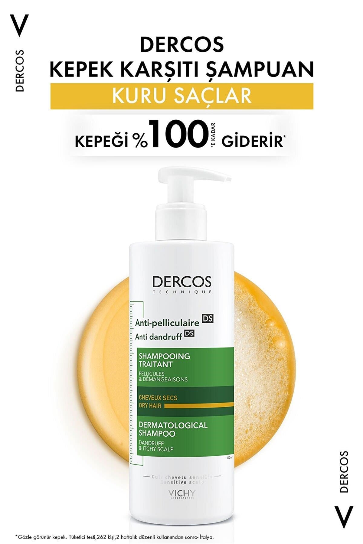 VICHY Dercos Anti Dandruff DS Kepek Karşıtı Şampuan 390 ml