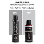 JAGLER Deodorant For Men Black 150 Ml
