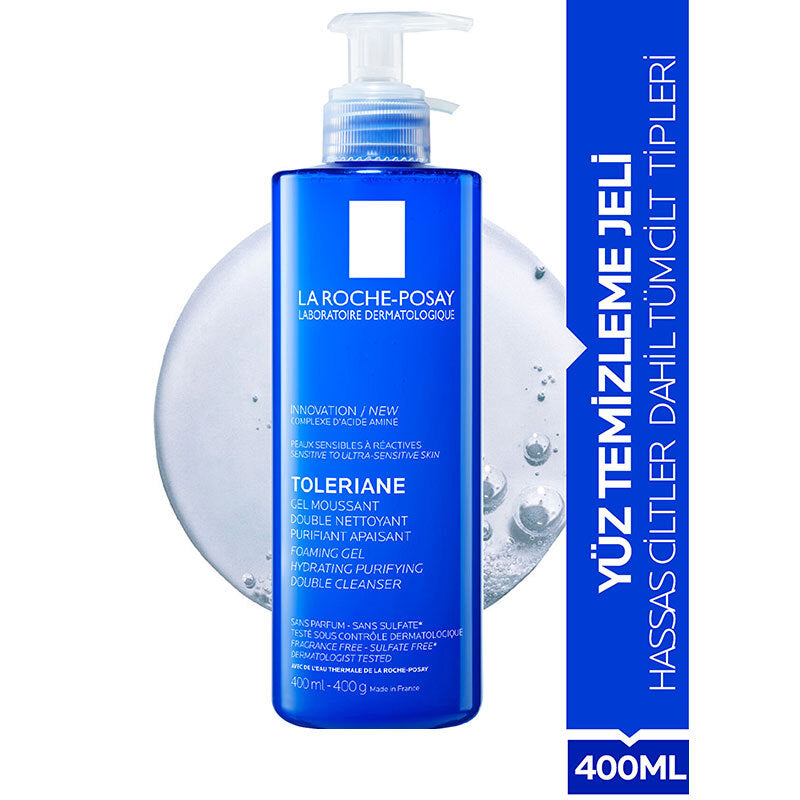 La Roche Posay Toleriane Hassas Ciltler Dahil Tüm Ciltler İçin Temizleme Jeli 400 ml